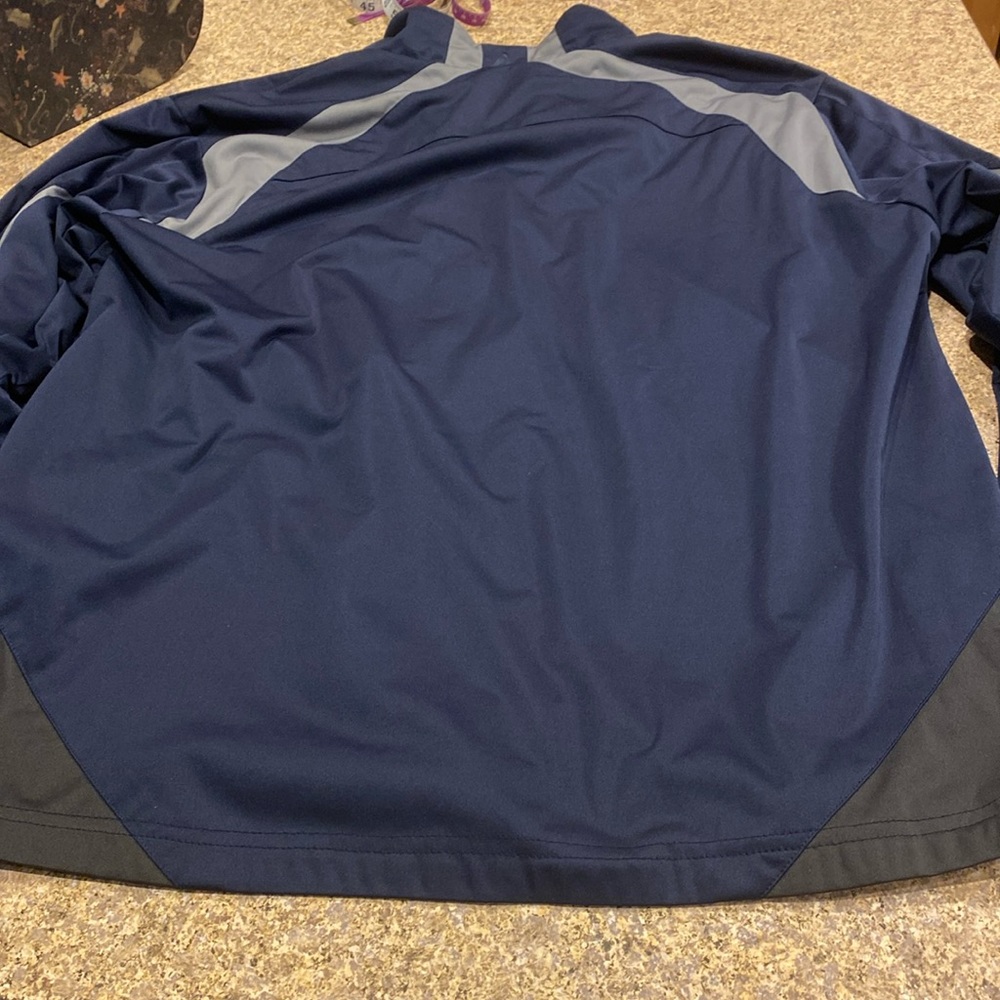 Antigua New England Patriots NFL Football Navy Blue and Gray Jacket Large - Picture 9 of 17